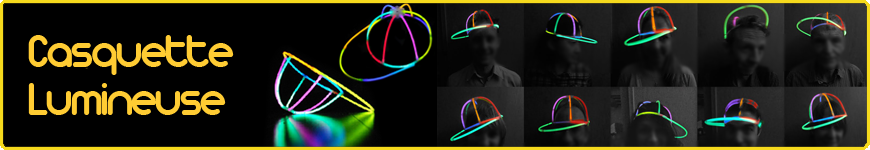 casquette lumineuse fluo