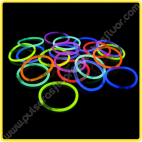 Pulseras Fluorescentes Unicolor (100 uds)