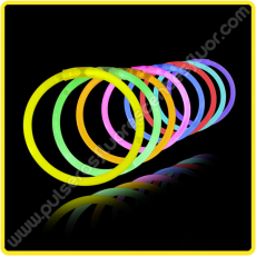 Pulseras Fluorescentes Unicolor (100 uds)