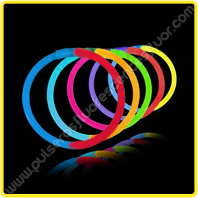 Pulseras Fluorescentes Bicolor