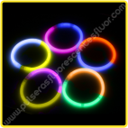 Pulseras Fluorescentes Bicolor