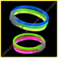 Pulseras Fluorescentes Triples