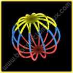 Esferas Fluorescentes Tricolor (8 uds)