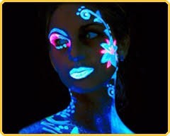 Maquillaje fluorescente para brillar en la oscuridad, Belleza