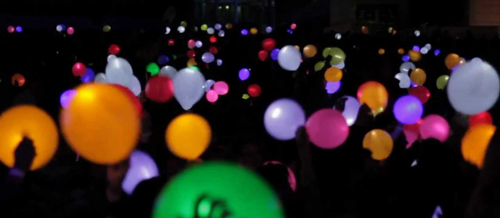 fiestas luminosas globos led baratos