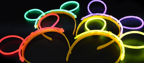 diademas orejas luminiscentes infantiles