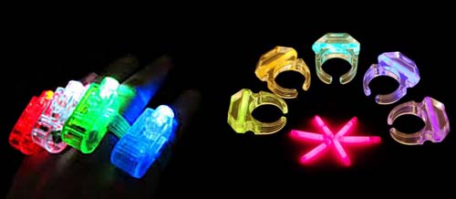 comprar anillos fluorescentes para fiestas