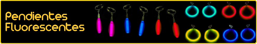 Pendientes Luiminosos Fluorescentes